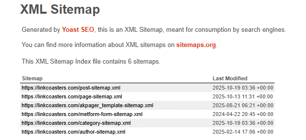 XML Sitemap