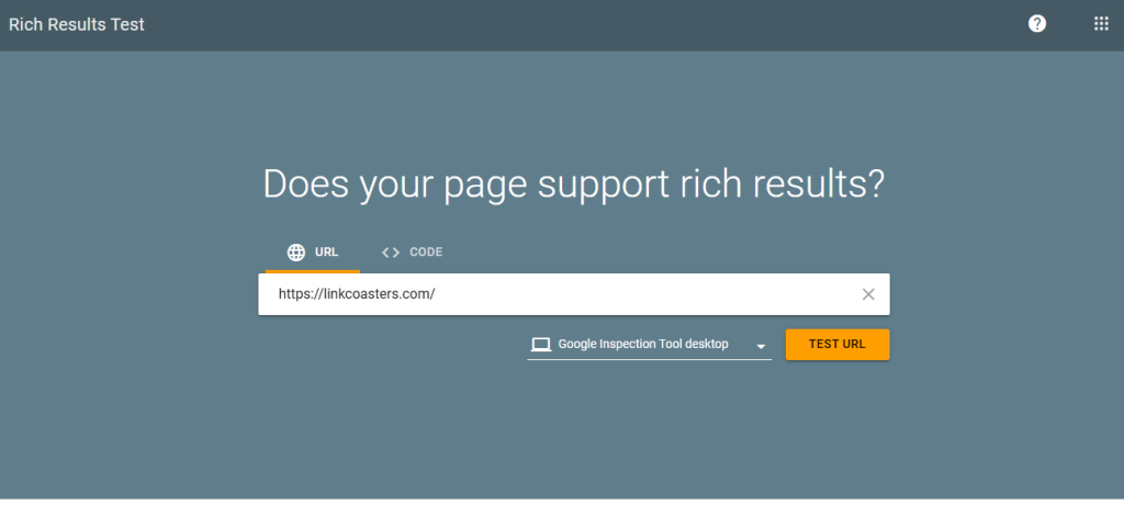 Google Rich Results Test